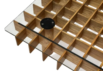 XL Kyoto Graphic Coffee Table by Gianfranco Frattini for Ghianda / Knoll, 1974